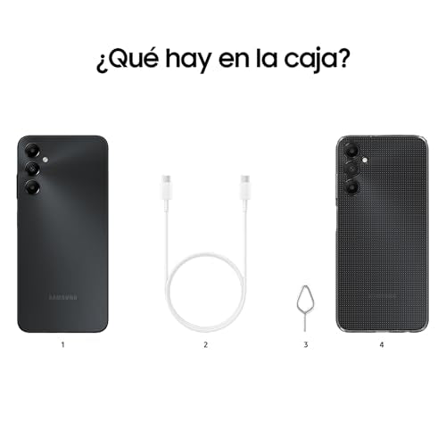 Samsung Galaxy A05s 64 GB con Funda - Móvil Android Libre, Smartphone con Cámara Frontal 13 MP, Carga Rápida, Negro, (Versión Española)