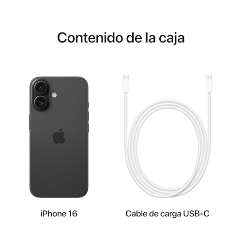 Apple iPhone 16 de 256 GB: Smartphone 5G con Control de Cámara, Chip A18 y un subidón en autonomía. Compatible con los AirPods; Rosa