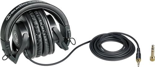 Audio-Technica M30x Auriculares Profesionales de Monitoraje Negro.