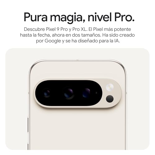 Google Pixel 9 Pro XL - Smartphone Android Desbloqueado con Gemini, Sistema de cámara Trasera Triple, batería con una autonomía de 24 Horas y Pantalla Super Actua de 6,8" - Obsidiana, 256GB