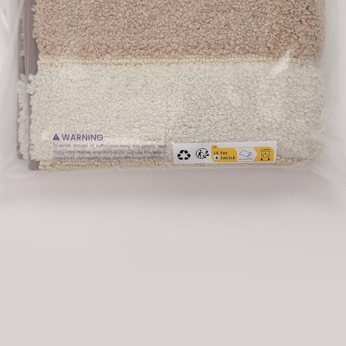 DEXI Alfombra Baño Antideslizante,Alfombrilla de Baño Absorbente,Alfombra De Baño Lavable a Máquina con Microfibras Suaves de Agua para Bañera,Ducha y Baño (40 x 60 cm,Beige)