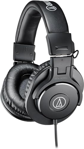 Audio-Technica M30x Auriculares Profesionales de Monitoraje Negro.