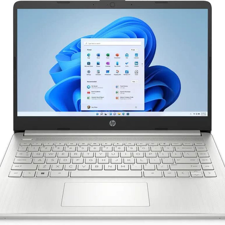 HP 15-fd0000ns - Ordenador portátil de 15.6" Full HD (Intel Core i3-N305, 8GB RAM, 512GB SSD, Intel UHD Graphics, Sin Sistema Operativo) Plata y Azul- Teclado QWERTY Español