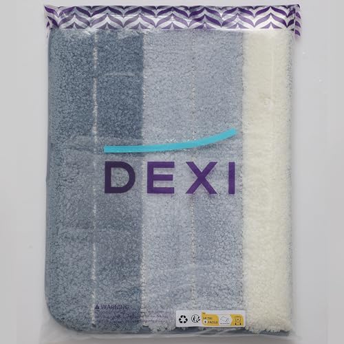 DEXI Alfombra Baño Antideslizante,Alfombrilla de Baño Absorbente,Alfombra De Baño Lavable a Máquina con Microfibras Suaves de Agua para Bañera,Ducha y Baño (40 x 60 cm,Beige)