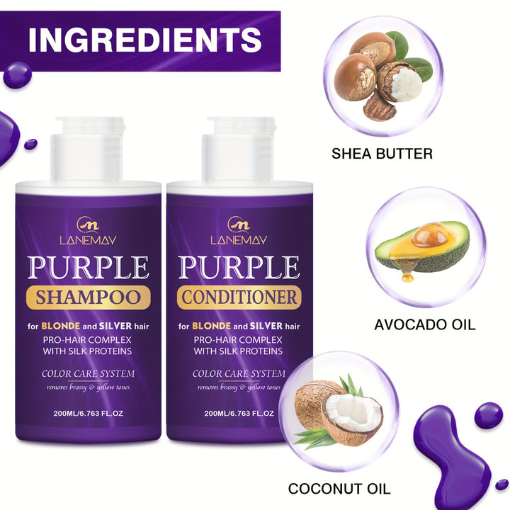 Purple Shampoo and Conditioner