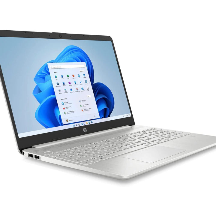 HP 15-fd0000ns - Ordenador portátil de 15.6" Full HD (Intel Core i3-N305, 8GB RAM, 512GB SSD, Intel UHD Graphics, Sin Sistema Operativo) Plata y Azul- Teclado QWERTY Español