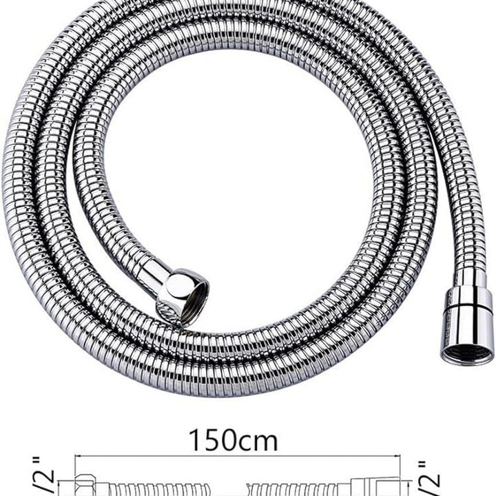 GRIFEMA G851-18 Manguera Ducha, 1.8 m, Flexo de Acero, Plata, 1.8M