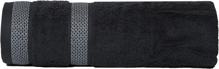 Casa Copenhagen Elegance Juego de Toallas 6 Piezas, Azul Marino + Gris, 550 g/m² 2 Toallas de baño, 2 Toallas de Mano, 2 paños de Suave algodón Egipcio para baño, Cocina y Ducha