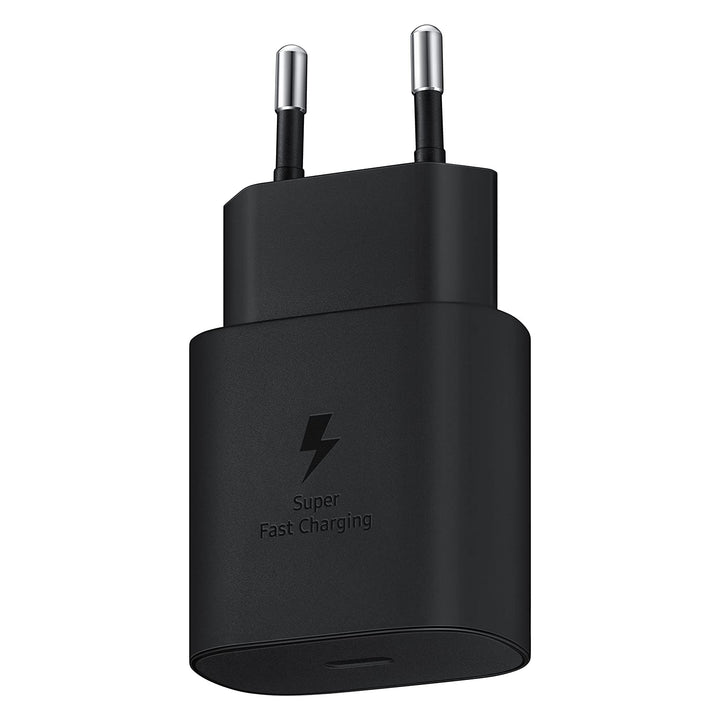 Samsung EP-TA800NBEGEU - Cargador de Pared 25W USB-C, Color Negro, 1 Unidad (Paquete de 1)