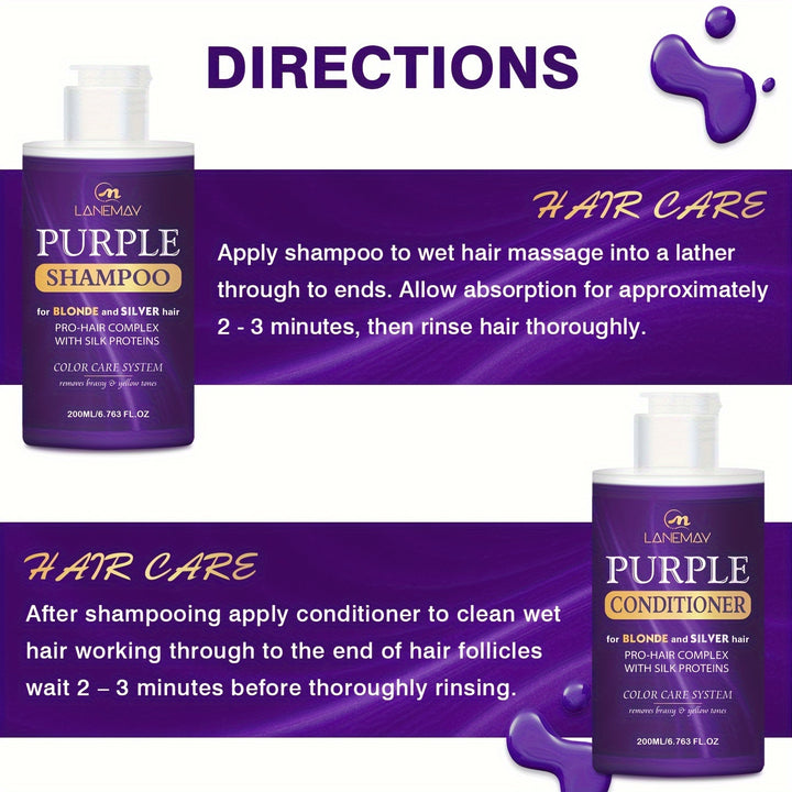 Purple Shampoo and Conditioner