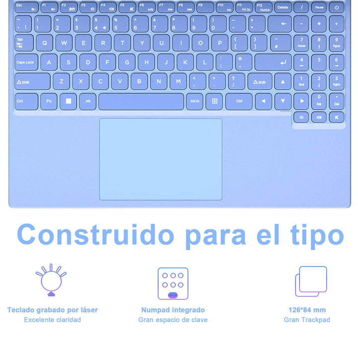 Ordenador Portátil 16 Pulgadas Celeron N5095 Up to 2.9Ghz, Portátil Win 11 con 5G WiFi 12+512GB SSD Expansión 1TB, BT 4.2 Mini Puerto Multimedia Portatiles Ventilador Refrigeración 1920*1200-Negro