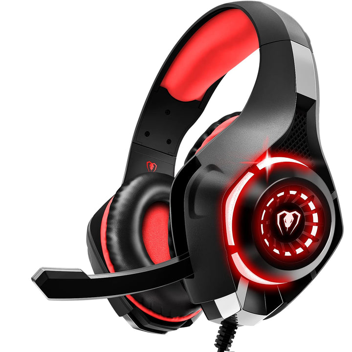 Tatybo Auriculares Gaming para Ps4 Ps5 Xbox PC, Cascos Gaming con Graves Envolventes 3D, Micrófono Reducción de Ruido