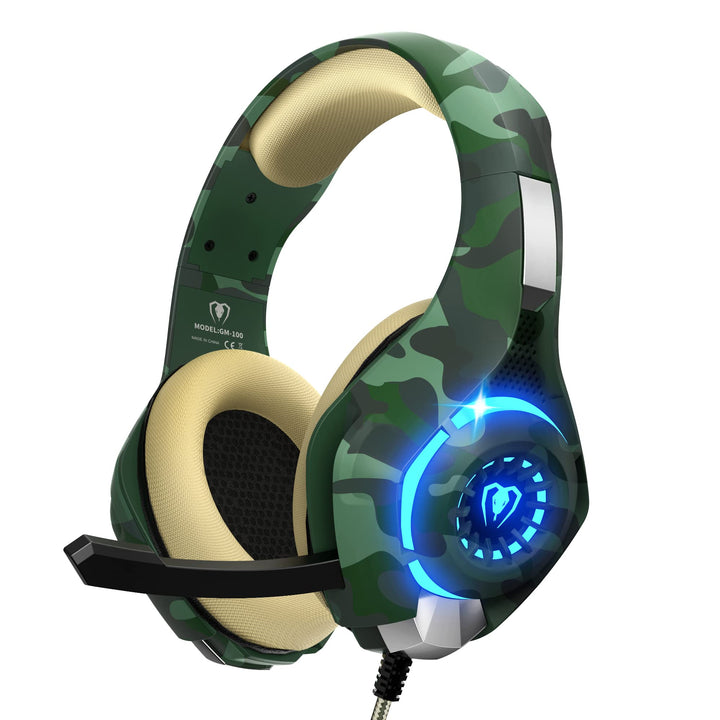 Tatybo Auriculares Gaming para Ps4 Ps5 Xbox PC, Cascos Gaming con Graves Envolventes 3D, Micrófono Reducción de Ruido