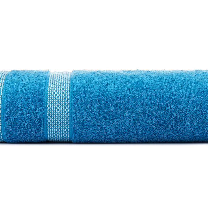 Casa Copenhagen Elegance Juego de Toallas 6 Piezas, Azul Marino + Gris, 550 g/m² 2 Toallas de baño, 2 Toallas de Mano, 2 paños de Suave algodón Egipcio para baño, Cocina y Ducha