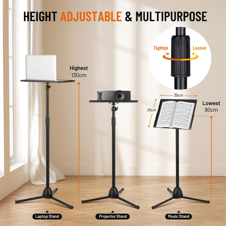 CAHAYA Soporte Proyector Ajustable: Trípode para Laptop Soporte Multifuncional Universal, Modelo CY0331