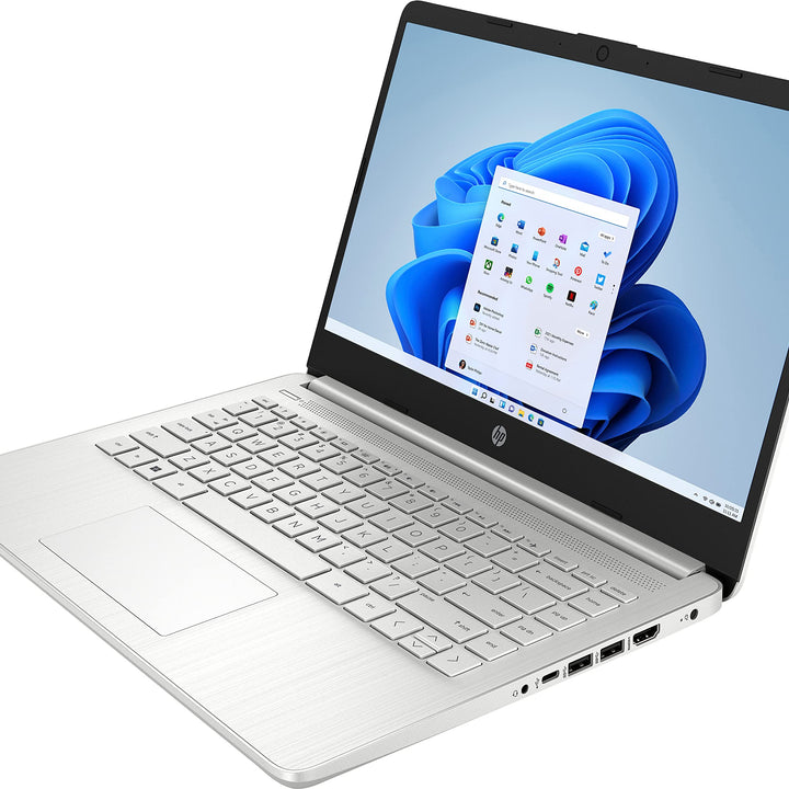 HP 15-fd0000ns - Ordenador portátil de 15.6" Full HD (Intel Core i3-N305, 8GB RAM, 512GB SSD, Intel UHD Graphics, Sin Sistema Operativo) Plata y Azul- Teclado QWERTY Español