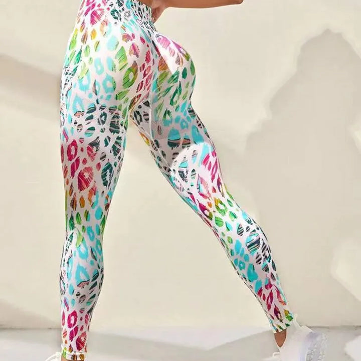 Women's High-Waist Tie-Dye Seamless Leggings