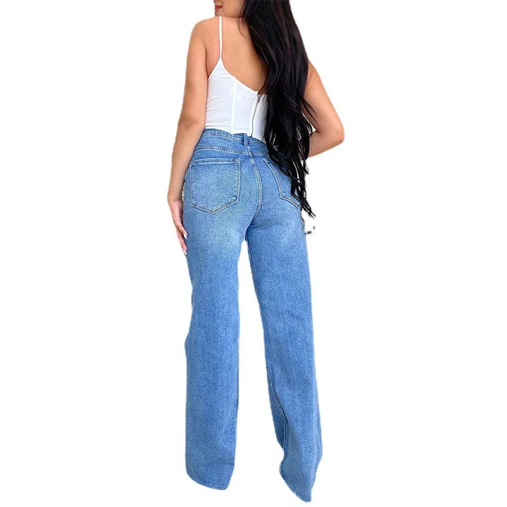 Women's High-Waist Wide Leg Jeans