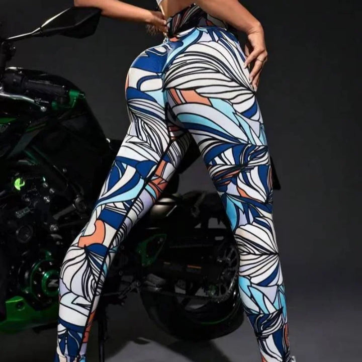 Women's High-Waist Tie-Dye Seamless Leggings