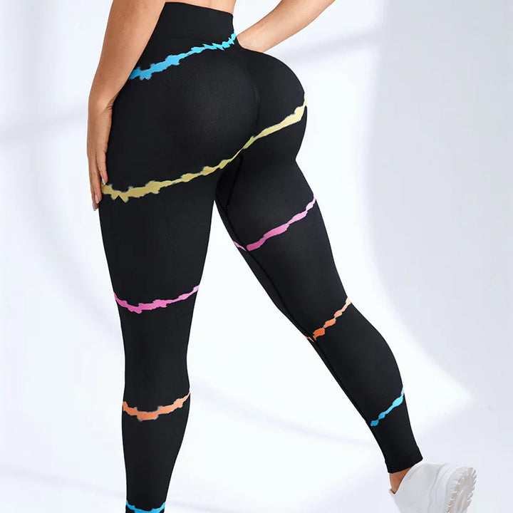 Women's High-Waist Tie-Dye Seamless Leggings