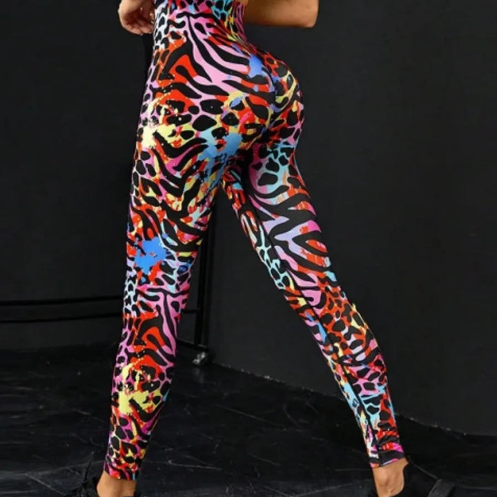 Women's High-Waist Tie-Dye Seamless Leggings