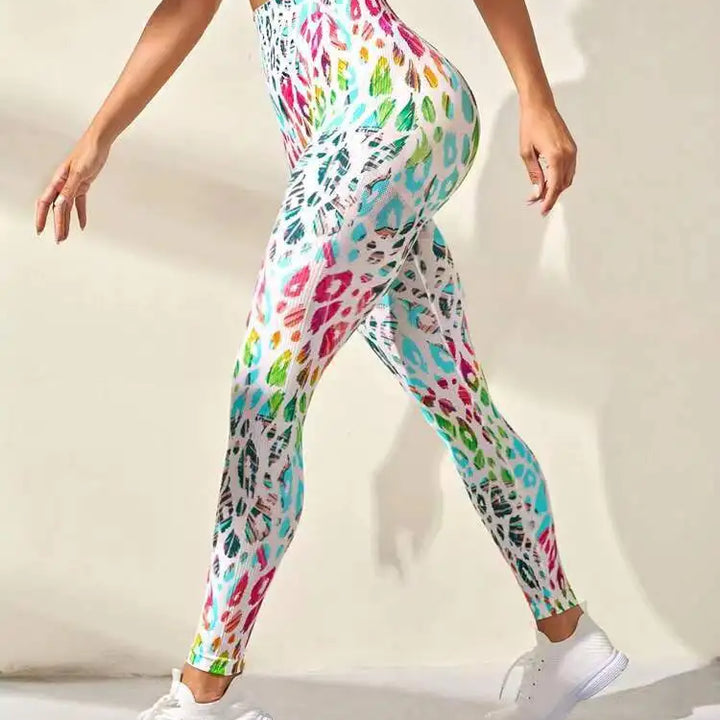 Women's High-Waist Tie-Dye Seamless Leggings