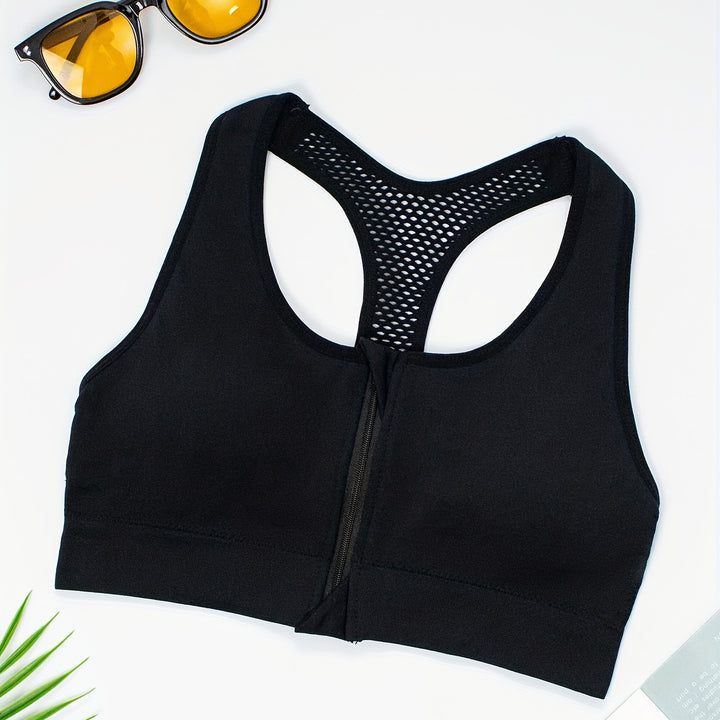 Women's Front-Zip Sports Bra