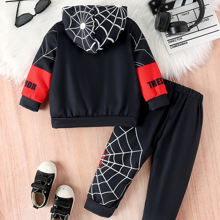 Conjunto de hoodie casual para rapazes