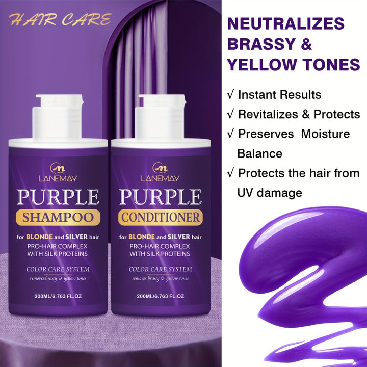 Purple Shampoo and Conditioner